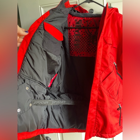 Spyder Snowboarding Jacket Red kids 14 - Picture 6 of 11
